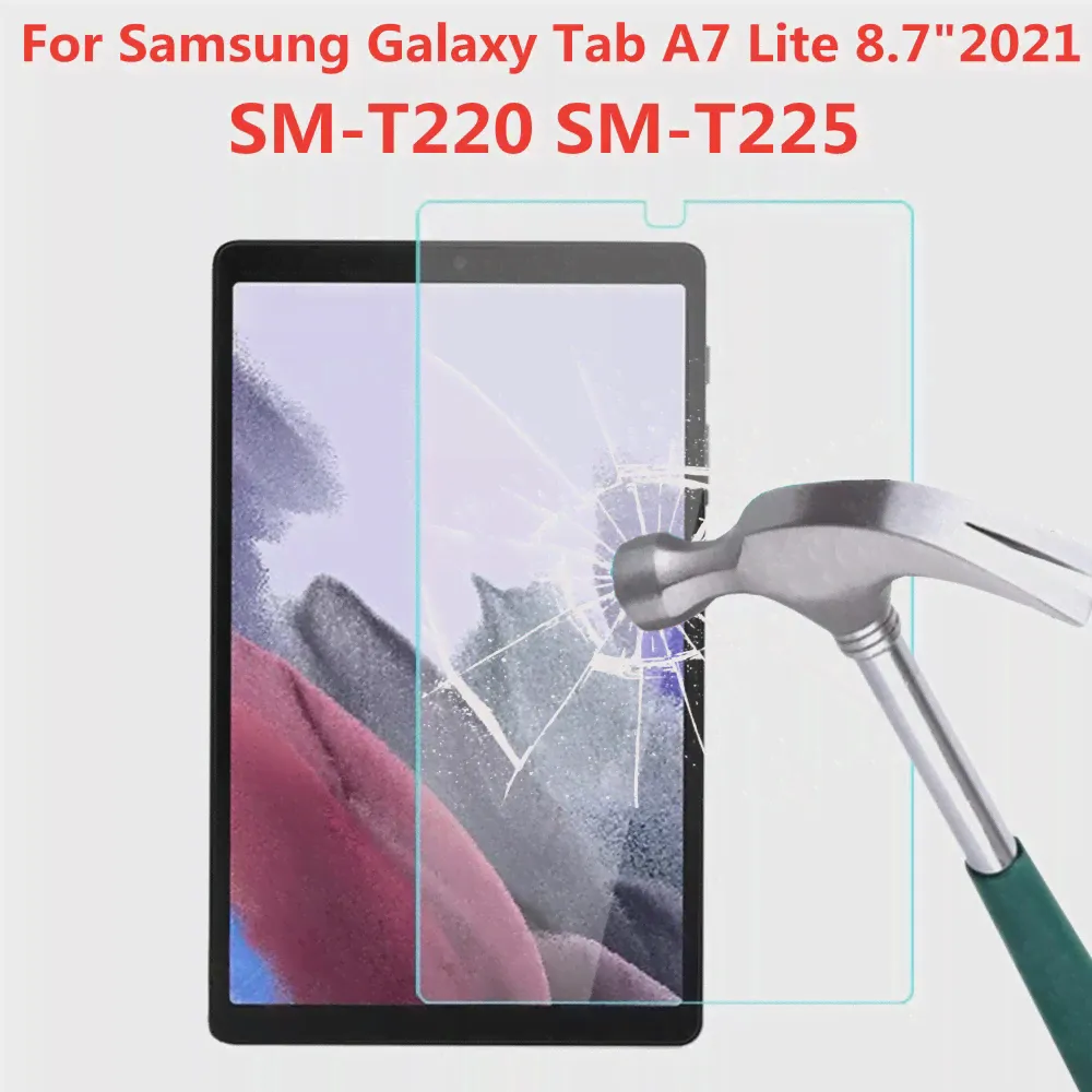 Закаленное стекло 9H Для Samsung Galaxy Tab A7 Lite 8,7-Дюймовый Протектор экрана 2021 SM-T220 T225 Защитная Пленка для планшета с Защитой От Царапин-0