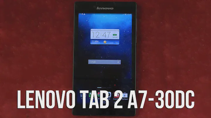 Распаковка Lenovo Tab 2 A7-30DC 7 3G 16GB